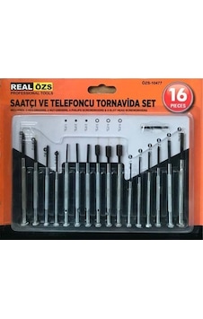 Realözs Saatçi ve Telefoncu Tornavida Seti 16 Parça Özs10477 Realözs Saatçi ve Telefoncu Tornavida Seti 16 Parça Özs10477