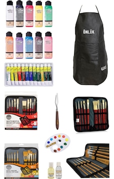 Profesyonel Fanart Academy 12x12 Ml Yağlı Boya Artdeco 140 Ml Akrilik Boya Gereçleri Profesyonel Fanart Academy 12x12 Ml Yağlı Boya Artdeco 140 Ml Akrilik Boya Gereçleri