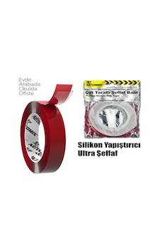 18mm*1.75m Çift Taraflı Silikon Bant 18mm*1.75m Çift Taraflı Silikon Bant