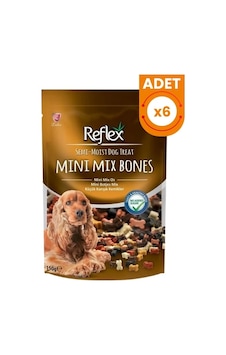 Reflex Küçük Karışık Kemikler Yarı Yumuşak Köpek Ödül Maması 6 Adet 150 Gr Reflex Küçük Karışık Kemikler Yarı Yumuşak Köpek Ödül Maması 6 Adet 150 Gr