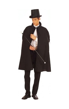 Siyah Sihirbaz Pelerini 120 Cm Ve Sihirbaz Şapkası 12 Cm Semeglbl - 65 Yetişkin Boy Siyah Sihirbaz Pelerini 120 Cm Ve Sihirbaz Şapkası 12 Cm Semeglbl - 65 Yetişkin Boy