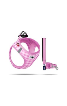 Curli Vest Göğüs Tasması Air-Mesh Pembe Ekose 3XS Pembe Curli Vest Göğüs Tasması Air-Mesh Pembe Ekose 3XS Pembe