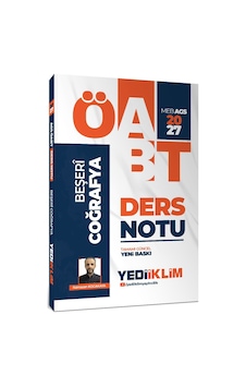 Yediiklim Yayınları 2027 Meb Ags Öabt Beşeri Coğrafya Ders Notu Yediiklim Yayınları 2027 Meb Ags Öabt Beşeri Coğrafya Ders Notu