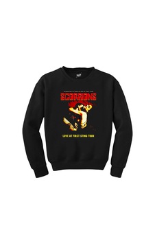 Scorpions Love At First Sting Siyah Sweatshirt Scorpions Love At First Sting Siyah Sweatshirt
