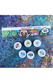 Ponart School Paint Çok Amaçlı Okul Boyası Seti 20 Ml. X 6 Renk Çok Renkli