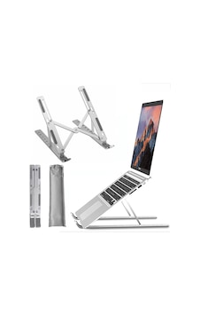 Robeve Taşınabilir Laptop Stant Bilgisayar Stant Notebook Stant Tüm Laptoplarla Uyumlu Bilgisayar Standı Taşınabilir Metal Kaymaz Stant Dizüstü Bilgisayar Stantları Stantı