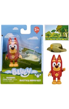 Bluey Tekli Figür Ve Aksesuar Seti Rusty Ve Army Hat 19191 Bluey Tekli Figür Ve Aksesuar Seti Rusty Ve Army Hat 19191
