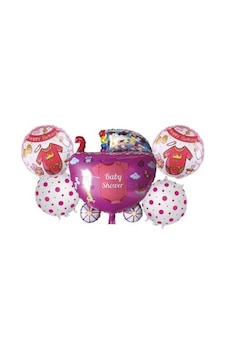 Hoş Geldin Bebek Puset 5 Li Set Folyo Balon Hoş Geldin Bebek Puset 5 Li Set Folyo Balon