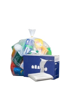 Plasticplace 32-33 Galon Çöp Torbası 1,5 Mil Şeffaf Ağır Hizmet Çöp Kutusu Astarı 83,8 Cm X 99,0 Cm, 100 Adet 1'li Paket W33ldc15