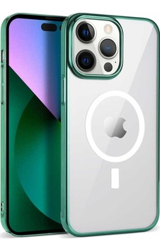 Zeyline Apple Uyumlu iPhone 14 Pro Max Zore Wireless Şarj Özellikli Pixel Magsafe Kapak-koyu Yeşil Zeyline Apple Uyumlu iPhone 14 Pro Max Zore Wireless Şarj Özellikli Pixel Magsafe Kapak-koyu Yeşil