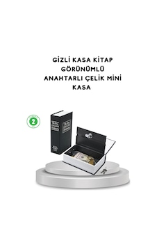 Bfs Gizli Kitap Kasa Metal Gövdeli, Anahtarlı