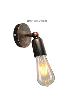 Mylights Demet Habek Retro Mafsalı Bakır Aplik Hareketli Duvar Bakır