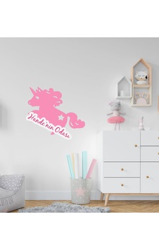 Kişiye Özel Unicorn Tasarımlı Çocuk Odası Duvar Sticker-1 Kişiye Özel Unicorn Tasarımlı Çocuk Odası Duvar Sticker-1