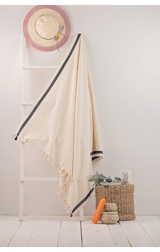 Sungate Peştemal Ekru %60 Pamuk %40 Bambu 95x180cm Sungate Peştemal Ekru %60 Pamuk %40 Bambu 95x180cm