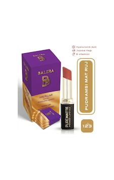 Pure Matte Powder Lipstick No: 123 - Nemlendirici Pudramsı Mat Ruj Makyaj Temizleme Mendili Hediyeli 0 Pure Matte Powder Lipstick No: 123 - Nemlendirici Pudramsı Mat Ruj Makyaj Temizleme Mendili Hediyeli 0