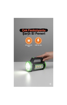 Güneş Enerjili Ve Usb Şarjlı Çok Fonksiyonlu El Feneri Yüksek Işık Gücü, Dayanıklı Tasarım Yeşil Güneş Enerjili Ve Usb Şarjlı Çok Fonksiyonlu El Feneri Yüksek Işık Gücü, Dayanıklı Tasarım Yeşil