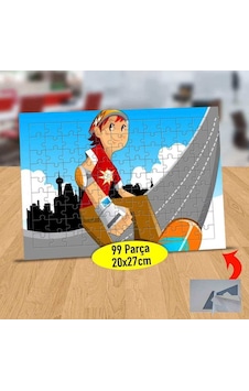 Kayak Pistinde Kayakçı Kız 99 Parça Puzzle Yapboz Tablo-72320 Kayak Pistinde Kayakçı Kız 99 Parça Puzzle Yapboz Tablo-72320