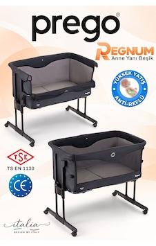 Prego Regnum Anne Yanı Beşik Siyah 4095 Prego Regnum Anne Yanı Beşik Siyah 4095