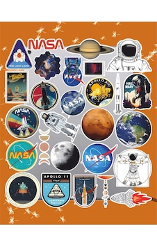 Nasa Seri 2 Temalı Sticker Seti Laptop Ajanda Pc Tablet Telefon Defter Etiket Bullet Journal Diğer Nasa Seri 2 Temalı Sticker Seti Laptop Ajanda Pc Tablet Telefon Defter Etiket Bullet Journal Diğer
