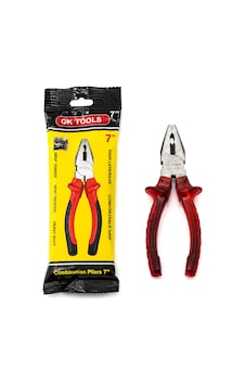 Zvnm 7 İnç Pense - 180 Mm - Şeffaf Kırmızı Saplı - Yüksek Kalite Çelik Zcv12 Zvnm 7 İnç Pense - 180 Mm - Şeffaf Kırmızı Saplı - Yüksek Kalite Çelik Zcv12