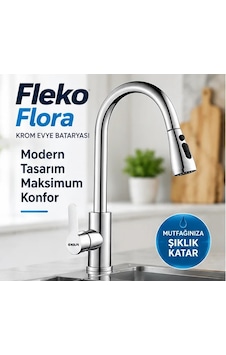Fleko Flora Krom Spiralli Evye Bataryası