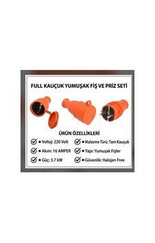 Monofaze Erkek - Dişi Fiş Tam Kauçuk- Halojen - Yumuşaktır Araç Şarjı Uyumlu 16 Amper 3.7 Kw - 934358911 Monofaze Erkek - Dişi Fiş Tam Kauçuk- Halojen - Yumuşaktır Araç Şarjı Uyumlu 16 Amper 3.7 Kw - 934358911