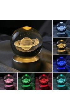 Satürn Kristal Cam Küre Renk Değiştiren Led Işıklı Gece Lambası Dekoratif Hediyelik Sku: Zeusb0h4b9q4g3 Satürn Kristal Cam Küre Renk Değiştiren Led Işıklı Gece Lambası Dekoratif Hediyelik Sku: Zeusb0h4b9q4g3