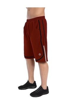 Crozwise Çift Şeritli Astarsız - Erkek Kırmızı Basketbol Şortu Crozwise Çift Şeritli Astarsız - Erkek Kırmızı Basketbol Şortu