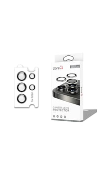 Samsung Uyumlu Galaxy S25 Ultra Zore Cl-12 Premium Safir Parmak İzi Bırakmayan Anti-reflective Kamera Lens Koruyucu Siyah