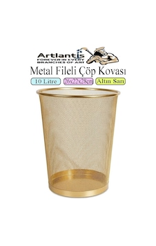Renkli Çöp Kovası Paslanmaz Çelik Fileli 1 Adet Ofis Büro Okul Çöp Kovası Metal Delikli Kolay Kullanım Sarı Renkli Çöp Kovası Paslanmaz Çelik Fileli 1 Adet Ofis Büro Okul Çöp Kovası Metal Delikli Kolay Kullanım Sarı