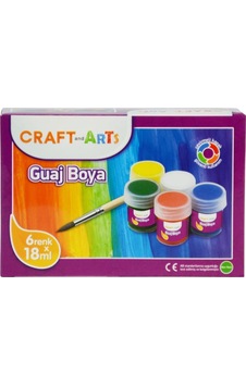 Craft And Arts Guaj Boya 6X18 Ml Çok Renkli