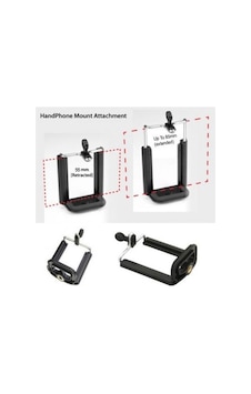 Cep Telefonu Tripod Bağlantı Aparatı Siyah