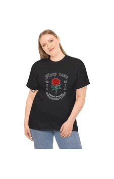 Cojans Unisex Bisiklet Yaka Baskılı T-shirt - Siyah Karışık Cojans Unisex Bisiklet Yaka Baskılı T-shirt - Siyah Karışık