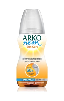 Arko SPF50+ Nem Bakım Transparan Güneş Spreyi 150 ML Arko SPF50+ Nem Bakım Transparan Güneş Spreyi 150 ML