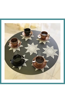 Trendexa 6 Lı Dantel Kahve Sunumluğu 15x15 Cm Asorti Desenli Dekoratif Bardak Altlığı Mac Çok Renkli Trendexa 6 Lı Dantel Kahve Sunumluğu 15x15 Cm Asorti Desenli Dekoratif Bardak Altlığı Mac Çok Renkli