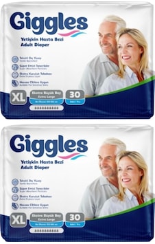 Giggles Belbantlı Yetişkin Hasta Bezi XL 2 x 30'lu