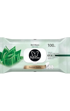Papilion Aloe Vera Kokulu Islak Havlu 100'Lü Papilion Aloe Vera Kokulu Islak Havlu 100'Lü