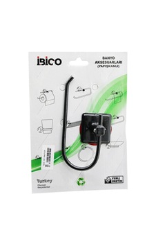 İbico Banyo Bny-708 Kağıtlık Siyah Metal Açık Wc Yapışkanlı Montaj Diğer