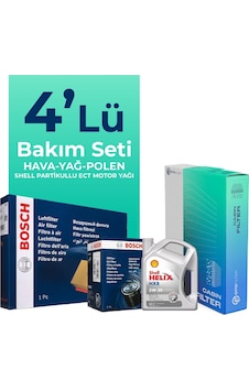 Bosch Skoda Octavia 1.4 Tsi Filtre Bakım Seti Shell Motor Yağlı 2013-2020 4 Lü Bosch Skoda Octavia 1.4 Tsi Filtre Bakım Seti Shell Motor Yağlı 2013-2020 4 Lü