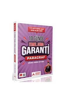 Paraf Akademi Yks Tyt Ayt Kpss Meb-ags Msü Dgs Ales Türkçe Doktoru Paragraf 10 Günde Temel Atma Garanti Video Ders Kitabı - Enes Avcı Paraf Akademi Yayınları