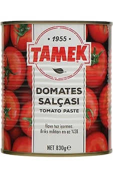 Tamek Domates Salçası 830 Gr X 16 Adet - Yoğun Kıvamlı Ve Geleneksel Lezzet