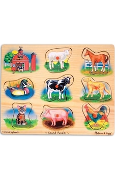 Melissa&Doug Sesli Yapboz Çiftlik Hayvanları Md000268
