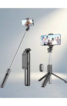 Bluetooth Destekli Uzaktan Kumandalı Selfie Çubuğu 680mm - Bluetooth Destekli Uzaktan Kumandalı Selfie Çubuğu 680mm -