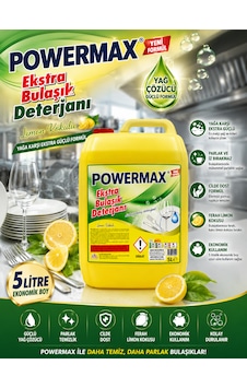 Powermax Extra Limonlu Bulaşık Deterjanı 5 L Elde Bulaşık Yıkama Deterjanı Powermax Extra Limonlu Bulaşık Deterjanı 5 L Elde Bulaşık Yıkama Deterjanı