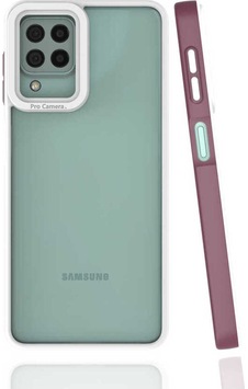 Galaxy A22 4g Kılıf Zore Mima Kapak Mürdüm