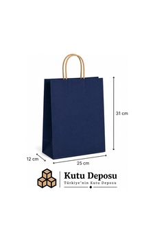 25x31x12 Cm Kraft Lacivert Poşet 25 Adet 25x31x12 Cm Kraft Lacivert Poşet 25 Adet