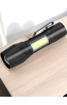 El Feneri Led Usb Şarjlı Zoom Mini Led Işık Acil Durum Feneri - 500 El Feneri Led Usb Şarjlı Zoom Mini Led Işık Acil Durum Feneri - 500