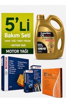 Bosch Mitsubishi Asx 1.6 Dizel Filtre Bakım Seti-supermax Oil Germany 10w40 4lt 2015-2018 5 Li Bosch Mitsubishi Asx 1.6 Dizel Filtre Bakım Seti-supermax Oil Germany 10w40 4lt 2015-2018 5 Li