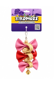 Birdmozz Premium Hasır Örgülü Fiyonklu Kuş Oyuncağı Birdmozz Premium Hasır Örgülü Fiyonklu Kuş Oyuncağı