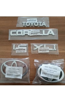 Toyota Corolla 1.6 Xli Bagaj Yazısı Ön Ve Arka Arma Ae101 Kasa Toyota Corolla 1.6 Xli Bagaj Yazısı Ön Ve Arka Arma Ae101 Kasa